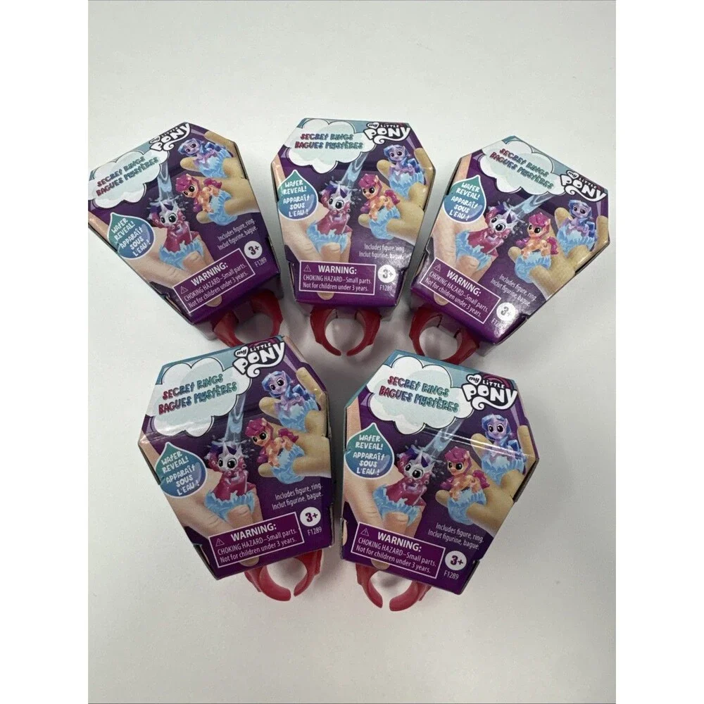 5x My Little Pony Secret Rings Blind Bag Collectible Toy Water-Reveal Surprise